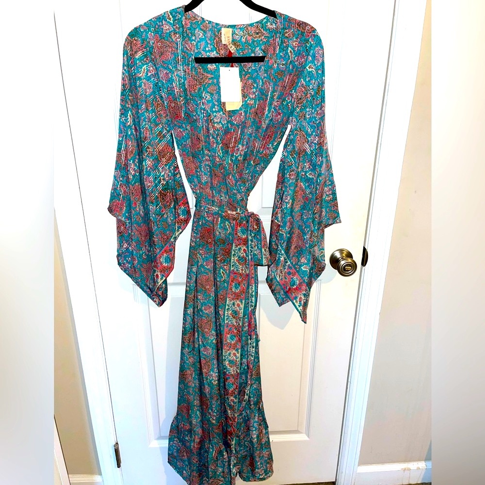 Raga XS silk wrap dress